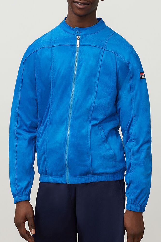 Fila Terrinda Blue Jacket Mens - NZ 16842-HYVZ